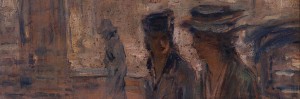 Pormenor de Figuras femininas, n/d, óleo s/ madeira, 23,5 x 27 cm Câmara Municipal de Estarreja / Casa-Museu Egas Moniz