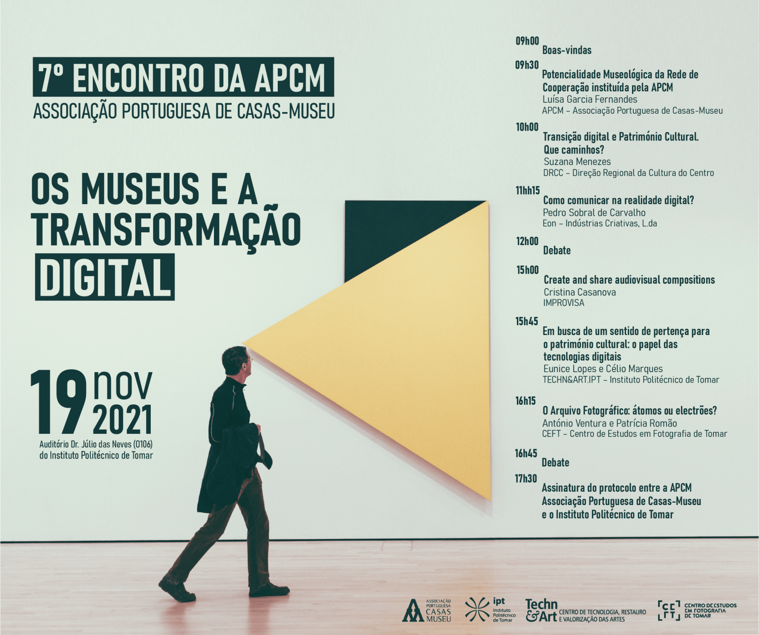 Inscrições abertas para o 7º Encontro da APCM – OS MUSEUS E A TRANSFORMAÇÃO DIGITAL